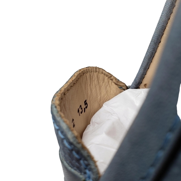 Driver Club USA | NIB Naples 2 Powder Blue Leather Preppy Loafers Girl's 13.5 - Picture 13 of 15